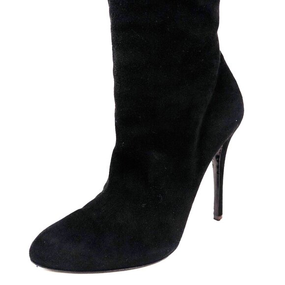 Ralph Lauren Collection Purple Label Tall Suede Heeled Boots - Picture 3 of 12